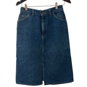Vintage Lee denim Midi jeans skirt